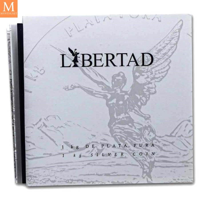 NYHET! Meget sjelden! Mexico 2024 LIBERTAD 1 KILO CASA DE MONEDA DE MEXICO KV PROOFLIKE