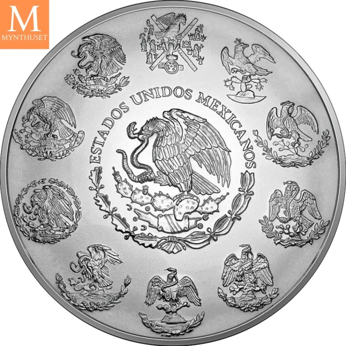 2024 Mexico 1 Kilo Sølv Libertad BU med Kapsel