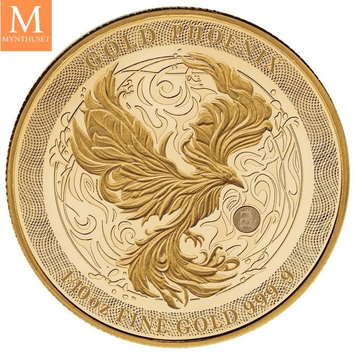 2025 Phoenix 1/10 oz Gull kvalitet BU i kapsel