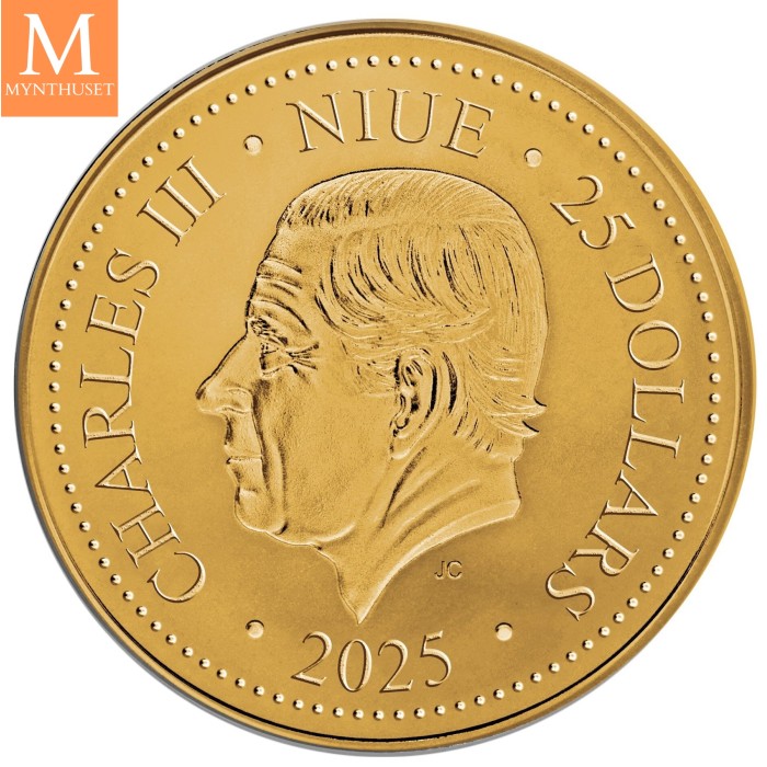 2025 Phoenix 1/10 oz Gull kvalitet BU i kapsel