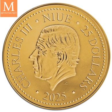 2025 Phoenix 1/10 oz Gull kvalitet BU i kapsel