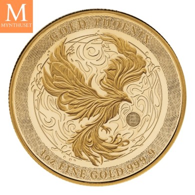 2025 Phoenix 1 oz Gull kvalitet BU i kapsel