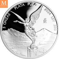 2024 Mexico 5 oz sølv Libertad Kvalitet proof i kapsel