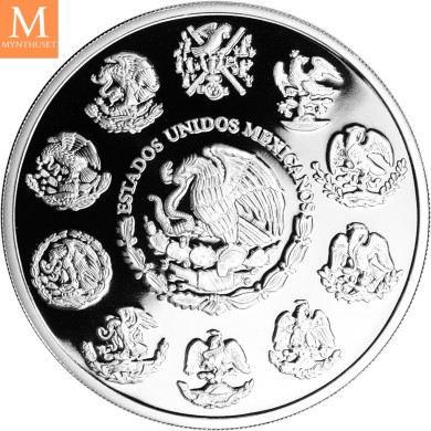 2024 Mexico 5 oz sølv Libertad Kvalitet proof i kapsel