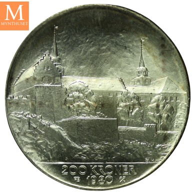 200 Kroner 1980 Sølv