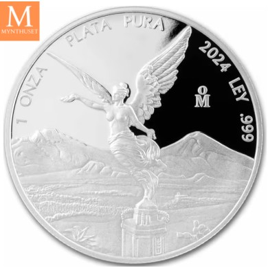 2024 Mexico 1 oz sølv Libertad Kvalitet proof i kapsel