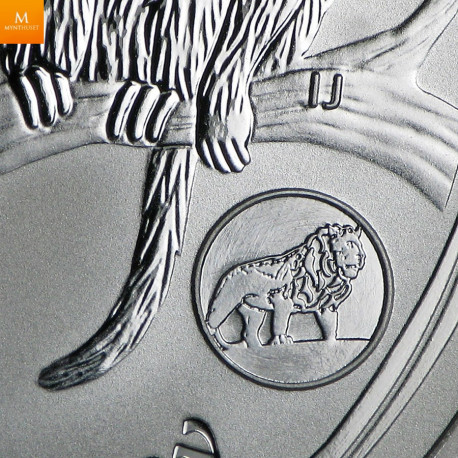 Australia  1 OZ 2016 LUNAR MONKEY LION PRIVY .999 sølv mynt  i kvalitet BU i kapsel