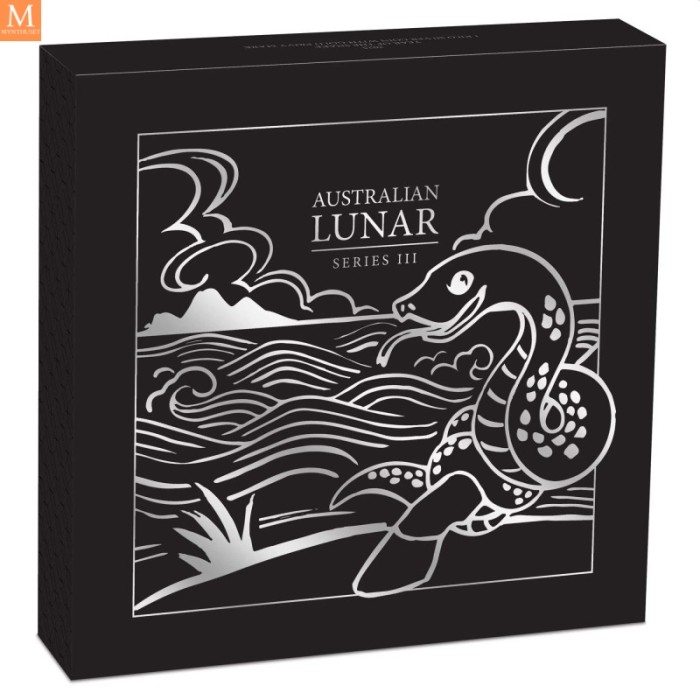 RÅ LEKKER OG MEGET POPULÆR! Australia 2025 YEAR OF THE  SNAKE 30 DOLLAR 1 KILO  LUNAR III MED GULL "PRIVY MARK" KVALITET BU