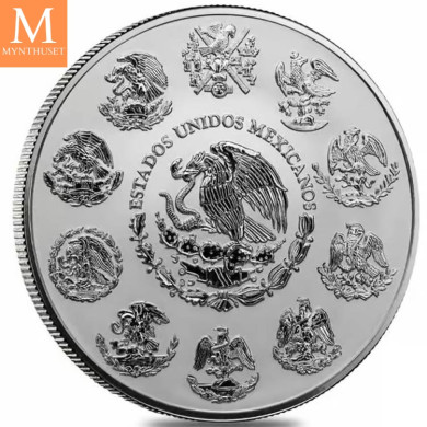 ETTERTRAKTET!Mexico 2024 LIBERTAD 5 oz Reverse proof i kapsel