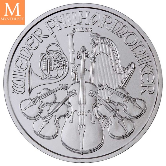 2021 Forseglet MONSTERBOX 500 OZ Østerrike Sølv Philharmoniker 500 x 1 oz Monster Box (500 oz)