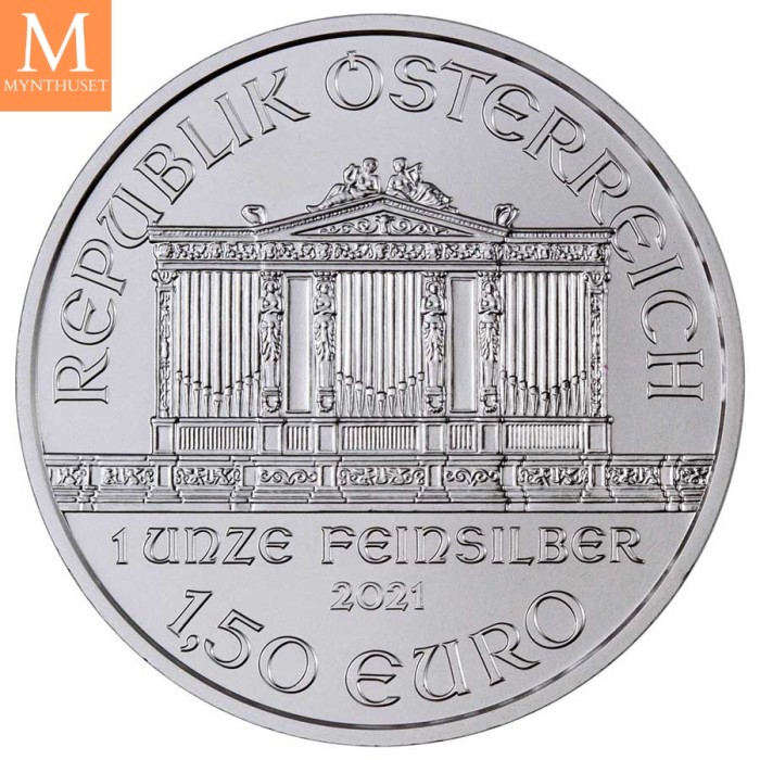 2021 Forseglet MONSTERBOX 500 OZ Østerrike Sølv Philharmoniker 500 x 1 oz Monster Box (500 oz)