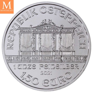 2021 Forseglet MONSTERBOX 500 OZ Østerrike Sølv Philharmoniker 500 x 1 oz Monster Box (500 oz)