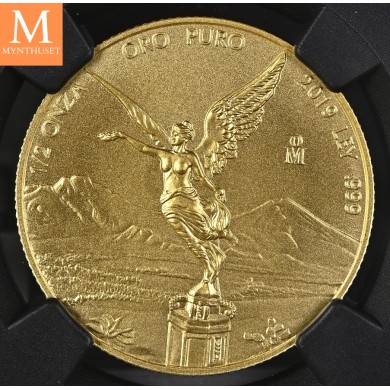2019 Mexico LIBERTAD 1/2 OZ GULL KVALITET 0, NGC MS70