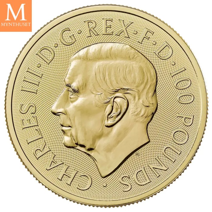 2025 Storbritannia 1 oz Gull Tudor Beasts Queens Panther BU i kapsel