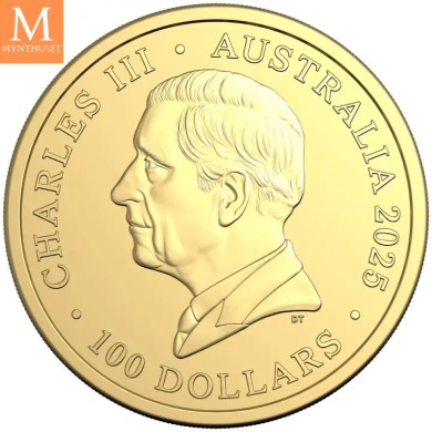 NYHET! 2025 Australia KOALA 1 oz gull kvalitet BU i kapsel , OPPLAG KUN 1000 !