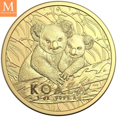 NYHET! 2025 Australia KOALA 1 oz gull kvalitet BU i kapsel , OPPLAG KUN 1000 !