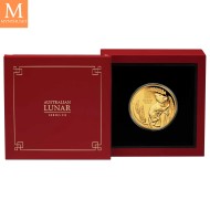 SJELDEN! Australia 2020 1 oz Gull Lunar S3 Year of the Mouse Proof med Etui & COA