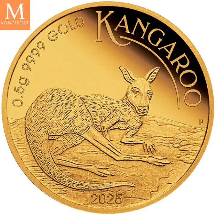 2025 Australian Kangaroo Mini Roo 0.5 gram GULL Proof