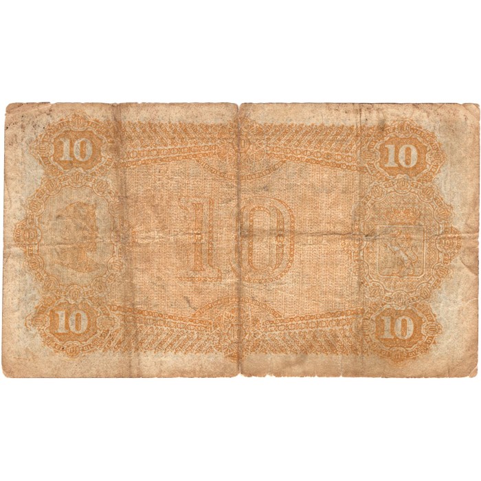 10 kroner 1899 Oscar II C.6437827 Rohde kvalitet 1- rift, PMG VF20 splits