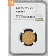 2 øre 1968 kvalitet 0, NGC MS63