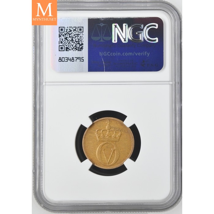 2 øre 1968 kvalitet 0, NGC MS63