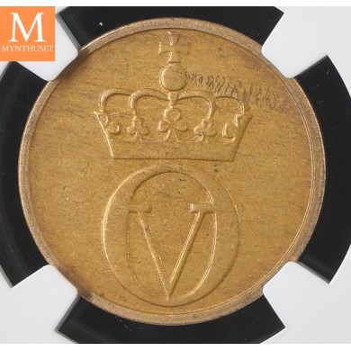 2 øre 1968 kvalitet 0, NGC MS63 2 øre 1968 kvalitet 0, NGC MS63