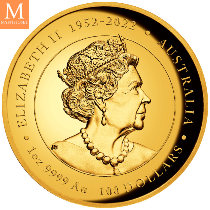 SJELDEN! Australia 2024 YEAR OF THE DRAGON 1 OZ  GULL LUNAR SERIE 3 KVALITET PROOF HIGH RELIEF NGC PF70