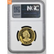 SJELDEN! Australia 2024 YEAR OF THE DRAGON 1 OZ  GULL LUNAR SERIE 3 KVALITET PROOF HIGH RELIEF NGC PF70