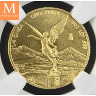 2002Mo Mexico 1/4 Onza gull NGC MS69