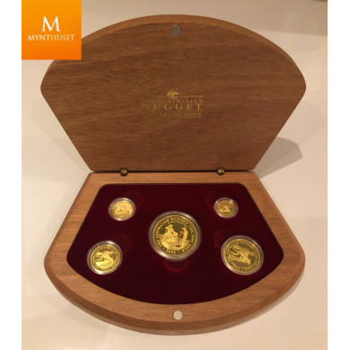 Nugget Proof Set Gullmynter 2002 i Original eske med CoA