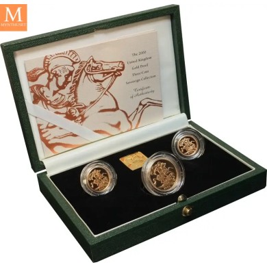 England gold proof Sovereign set 2000 0,85 oz gull