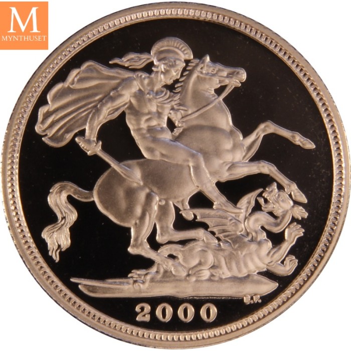 England gold proof Sovereign set 2000 0,85 oz gull