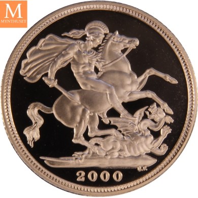 England gold proof Sovereign set 2000 0,85 oz gull