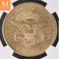 20 dollar Double Eagle 1861 S  NGC AU53