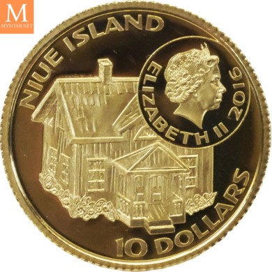 2016 Niue 5 Dollar Emil i Lønneberget 1/10 oz kvalitet proof