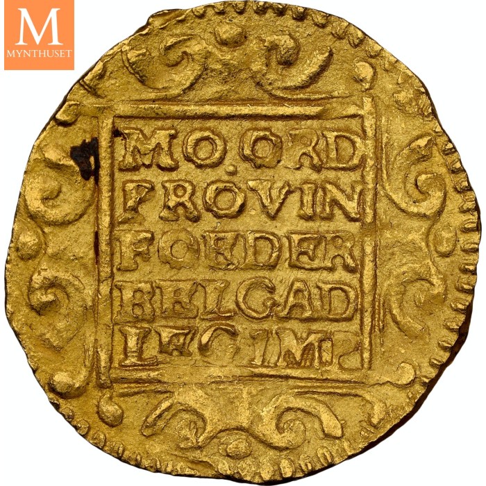 Rundeskatten gull dukat 1724 Utrecht kvalitet 01 NGC MS63