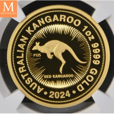 2024 Australia 1 oz Red Kangaroo Gold Coin NGC PF70