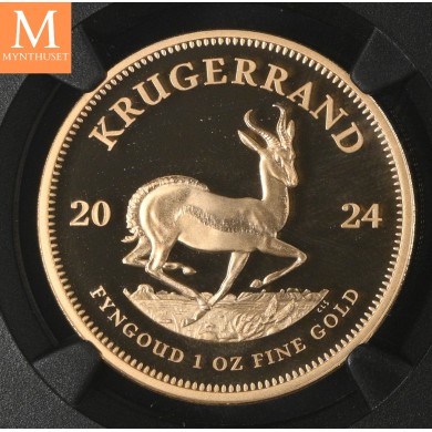 2024 Sør Afrika 1 oz Krugerrand Gold Coin NGC PF70
