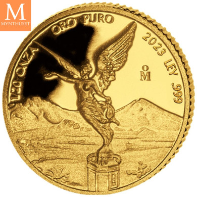 NYHET! Mexico 2024 LIBERTAD GULL PROOF SETT  5 MYNTER 1,9 Oz GULL KVALITET PROOF
