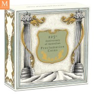 2025 Australia 225 årsjubileet for proclamation Pillar Dollar 1/4 oz kvalitet proof