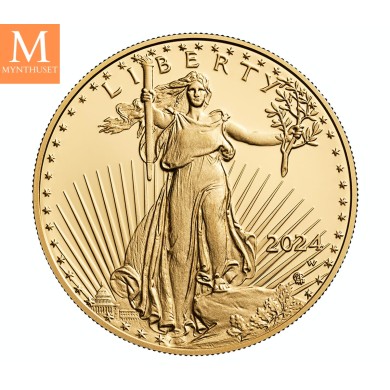 NYHET! American Eagle 2024 1oz gull kvalitet Proof
