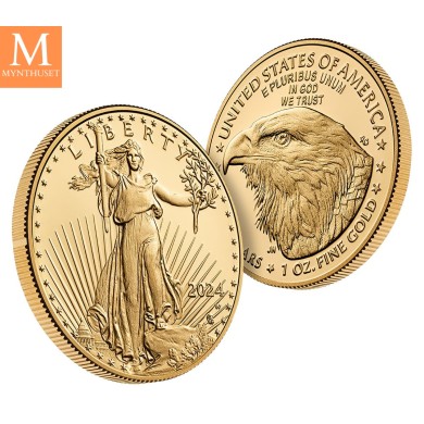 NYHET! American Eagle 2024 1oz gull kvalitet Proof