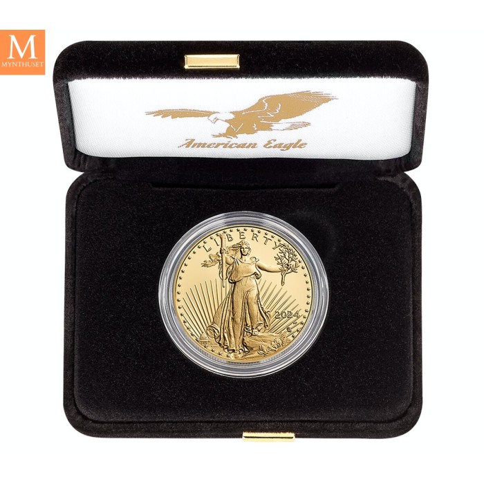 NYHET! American Eagle 2024 1oz gull kvalitet Proof
