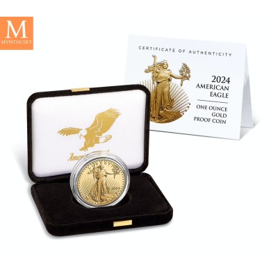 NYHET! American Eagle 2024 1oz gull kvalitet Proof