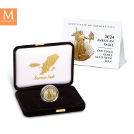 NYHET! American Eagle 2024 1/10 oz gull kvalitet Proof