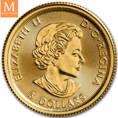 2020 Canada 1/10 oz Gold 5 Dollar Bald Eagle kvalitet BU