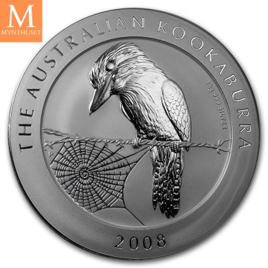 2008 Australia 1 kilo Silver Kookaburra BU