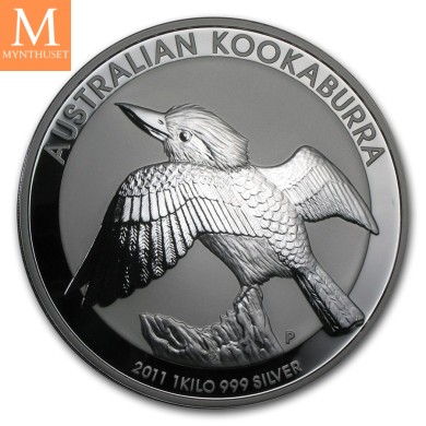 2011 Australia 1 kilo Silver Kookaburra BU