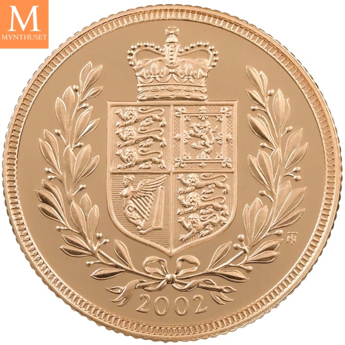 2002 Gold Proof Three Coin Sovereign Golden Jubilee