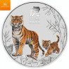 Australia 2022 "YEAR OF THE TIGER"  1 OZ  LUNAR SERIES 3 FARGE  I KAPSEL